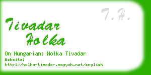 tivadar holka business card